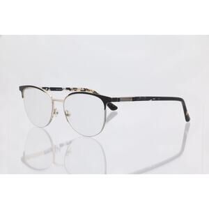 Wittnauer Harley Black/Gold 52-17-140mm Eyeglasses FRAMES ONLY - GOOD CONDITION